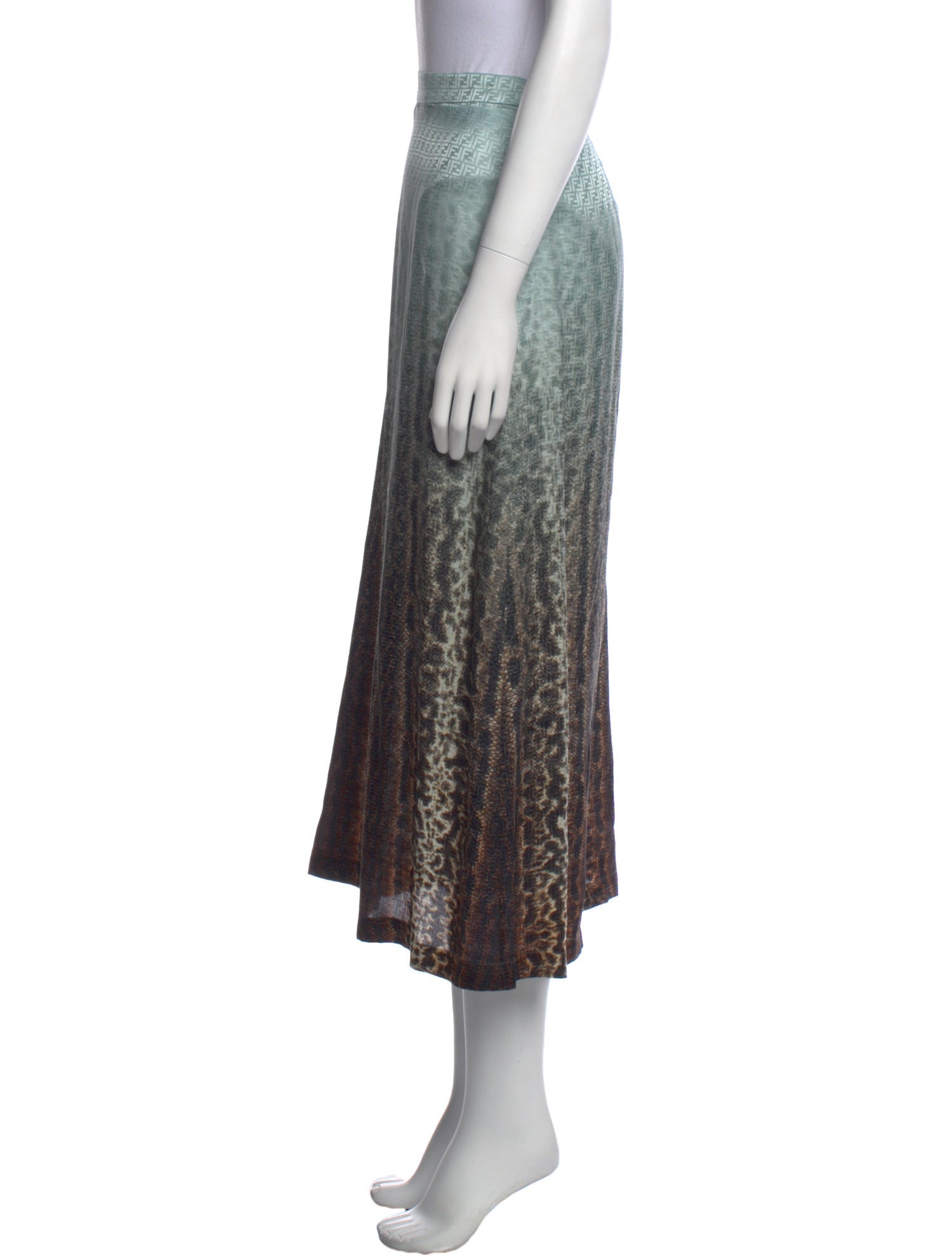 Fendi 2023 Midi Length Skirt