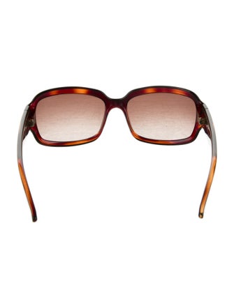 Fendi Zucca FF Logo Square Sunglasses