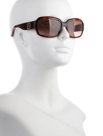 Fendi Zucca FF Logo Square Sunglasses
