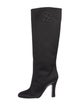 Fendi Satin Beaded Accents Boots