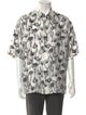 Fendi Floral Print Three-Quarter Sleeve Shirt