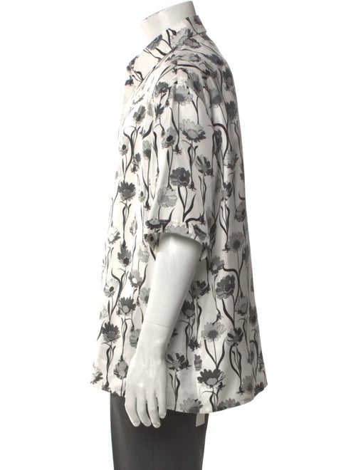 Fendi Floral Print Three-Quarter Sleeve Shirt
