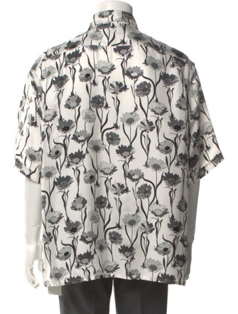 Fendi Floral Print Three-Quarter Sleeve Shirt