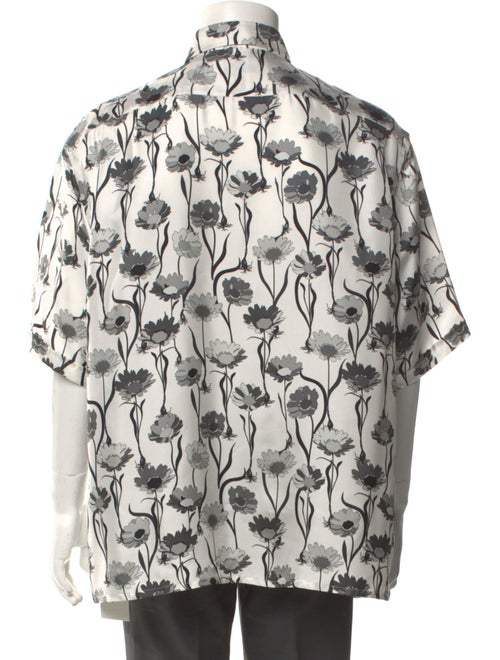 Fendi Floral Print Three-Quarter Sleeve Shirt