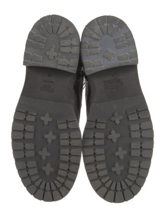 Fendi Canvas Printed Combat Boots