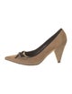 Fendi Zucchino FF Logo Suede Pumps