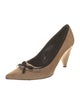 Fendi Zucchino FF Logo Suede Pumps