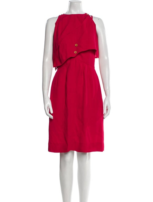 Fendi Crew Neck Midi Length Dress