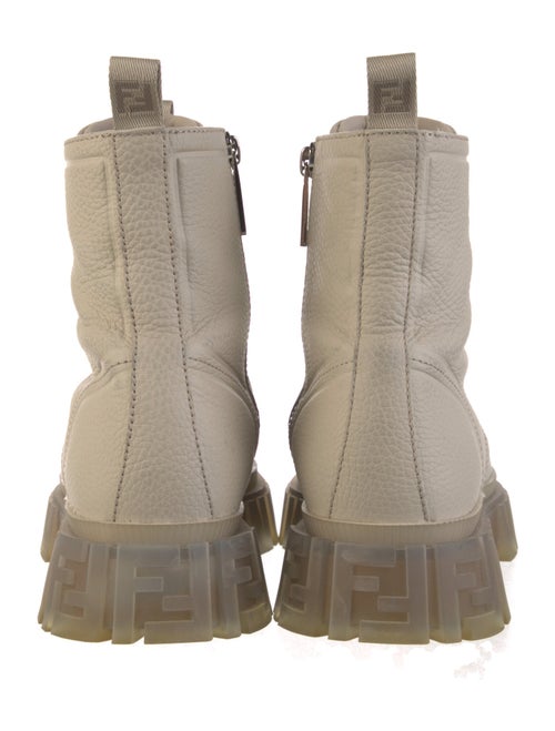Fendi Leather Combat Boots