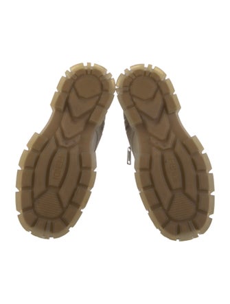 Fendi Leather Combat Boots