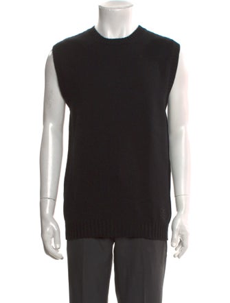 Fendi Monsters Motif Wool Sweater Vest