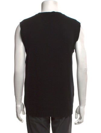 Fendi Monsters Motif Wool Sweater Vest