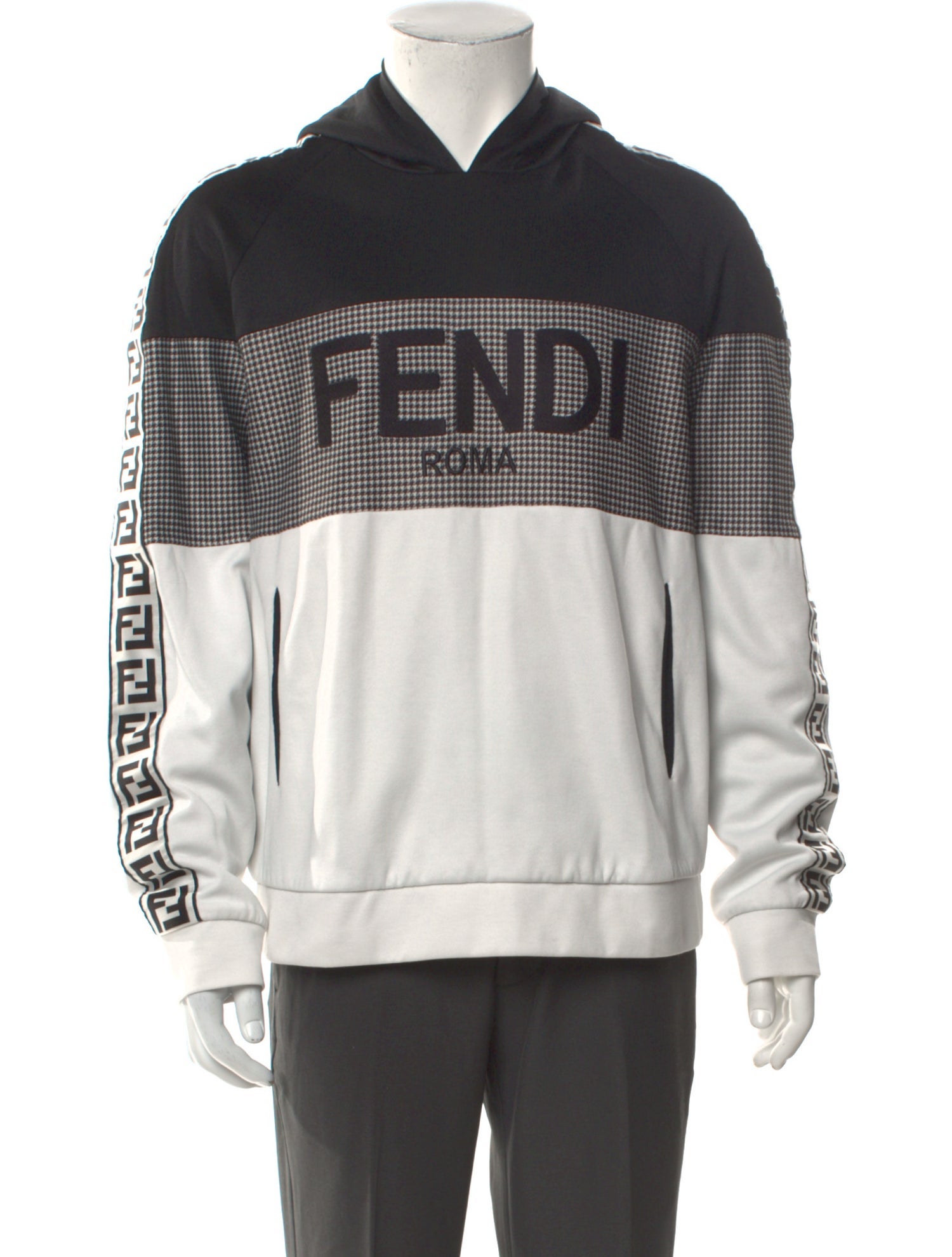 Fendi Zucca FF Logo Graphic Print Hoodie