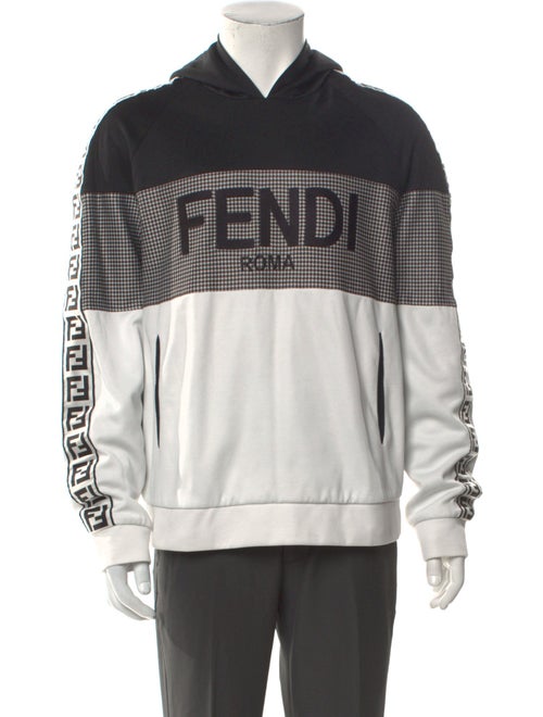 Fendi Zucca FF Logo Graphic Print Hoodie