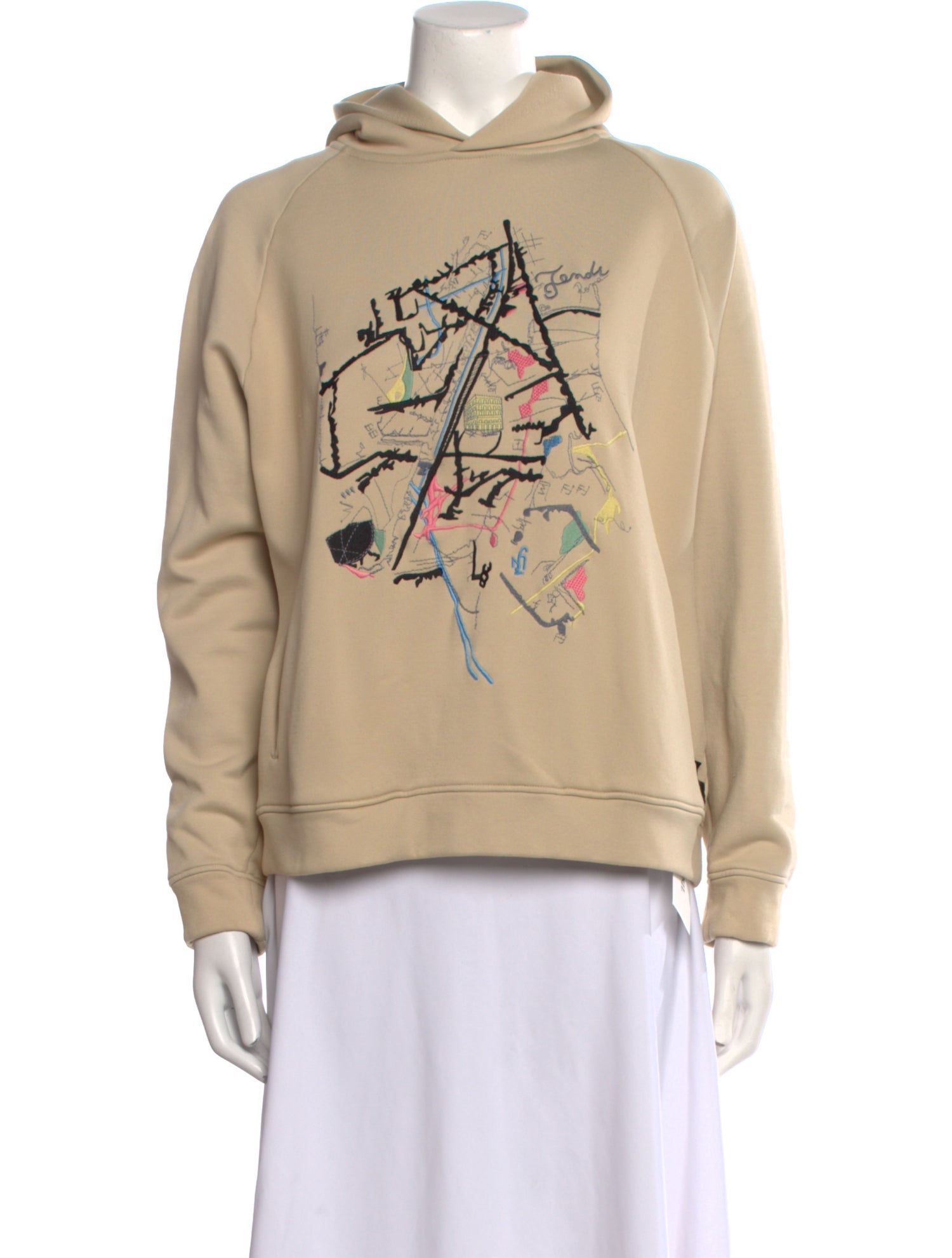 Fendi Graphic Print Crew Neck Sweatshirt