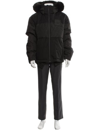 Fendi Zucca FF Logo Puffer Coat
