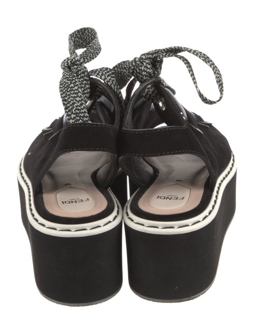 Fendi Suede Printed Sandals