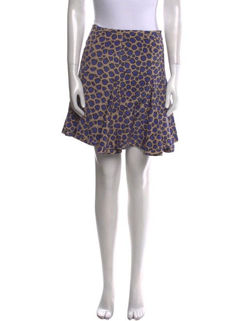 Fendi Animal Print Mini Skirt