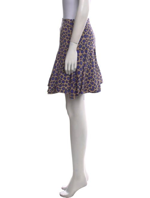 Fendi Animal Print Mini Skirt