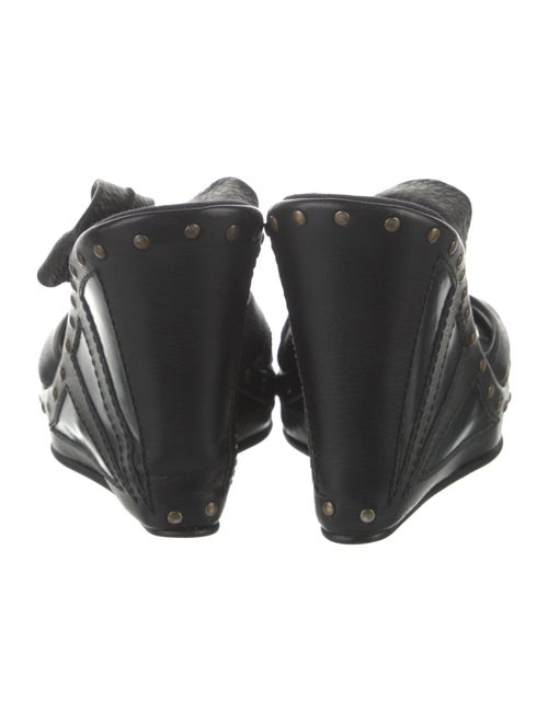 Fendi Leather Studded Accents Espadrilles