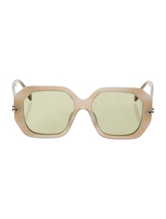 Fendi Zucca FF Logo Oversize Sunglasses
