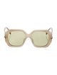Fendi Zucca FF Logo Oversize Sunglasses