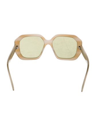 Fendi Zucca FF Logo Oversize Sunglasses