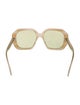 Fendi Zucca FF Logo Oversize Sunglasses