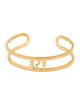 Fendi FF Logo Cutout Cuff Bracelet