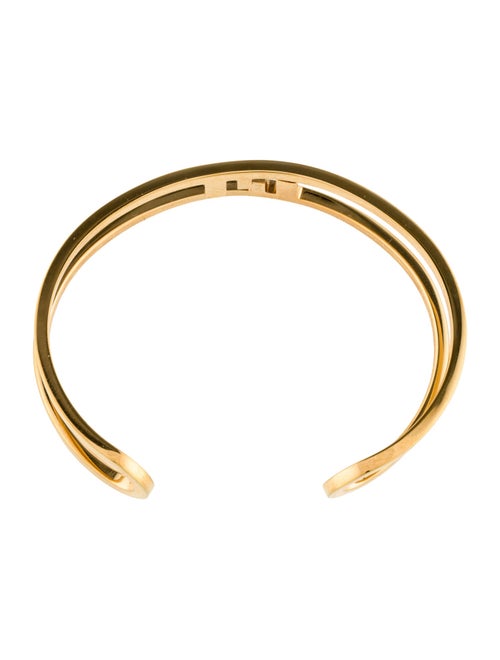 Fendi FF Logo Cutout Cuff Bracelet