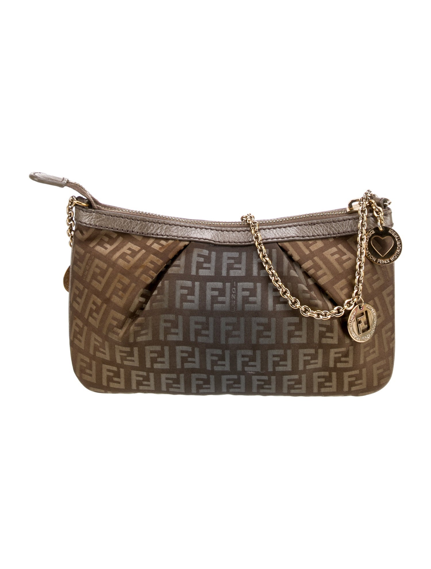 Fendi Zucchino FF Pochette Vintage