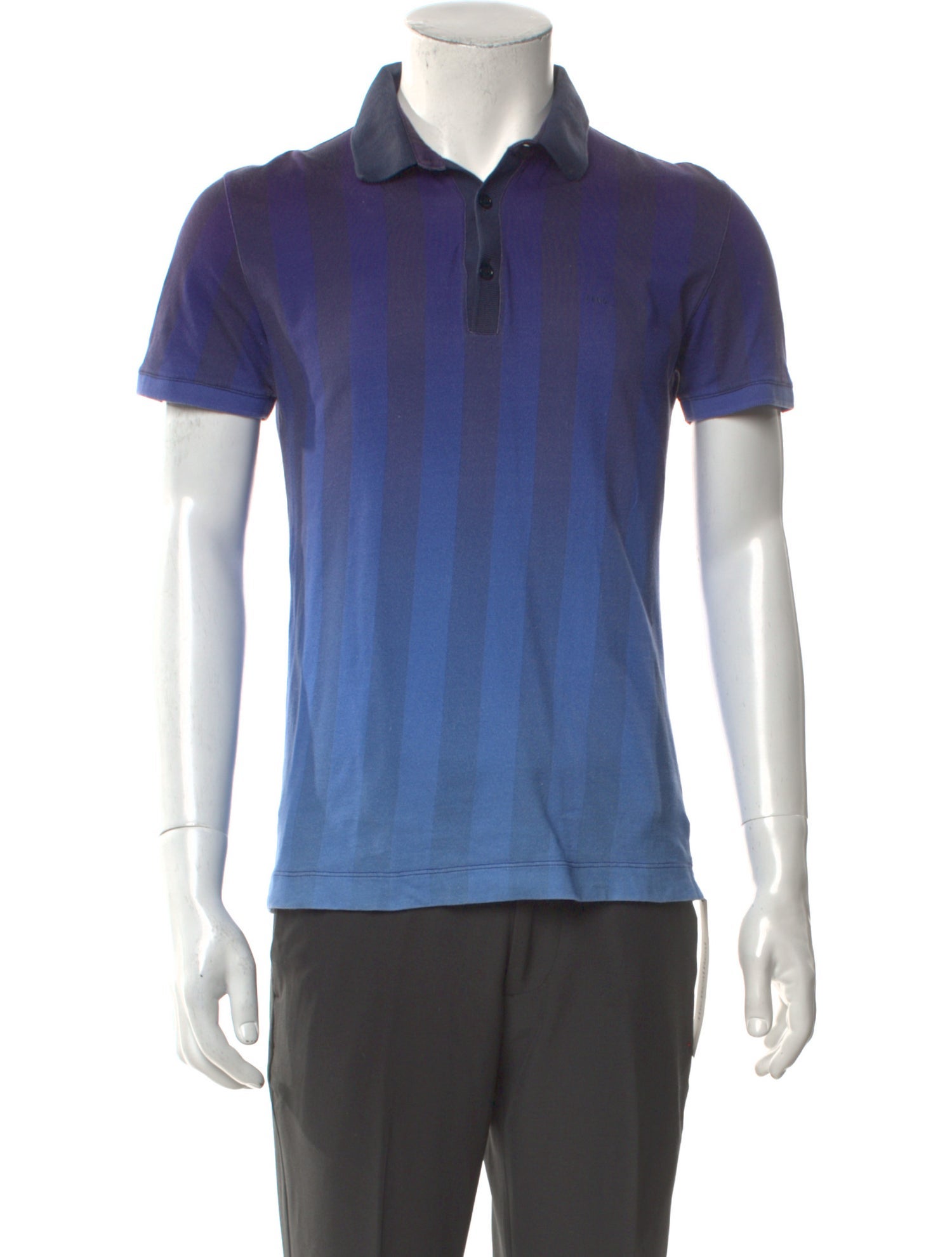 Fendi Collar Short Sleeve Polo Shirt