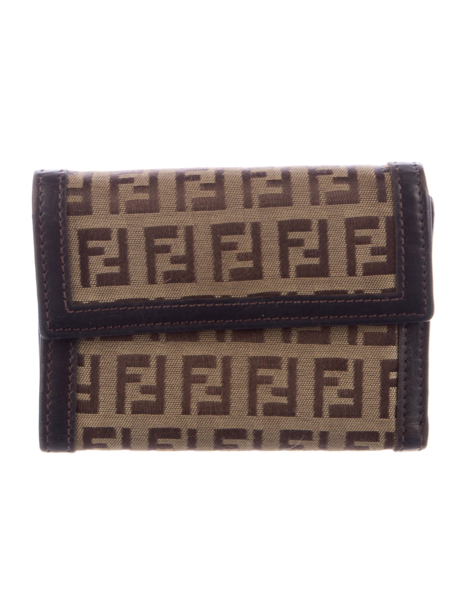 Fendi Vintage Zucca FF Logo Wallet