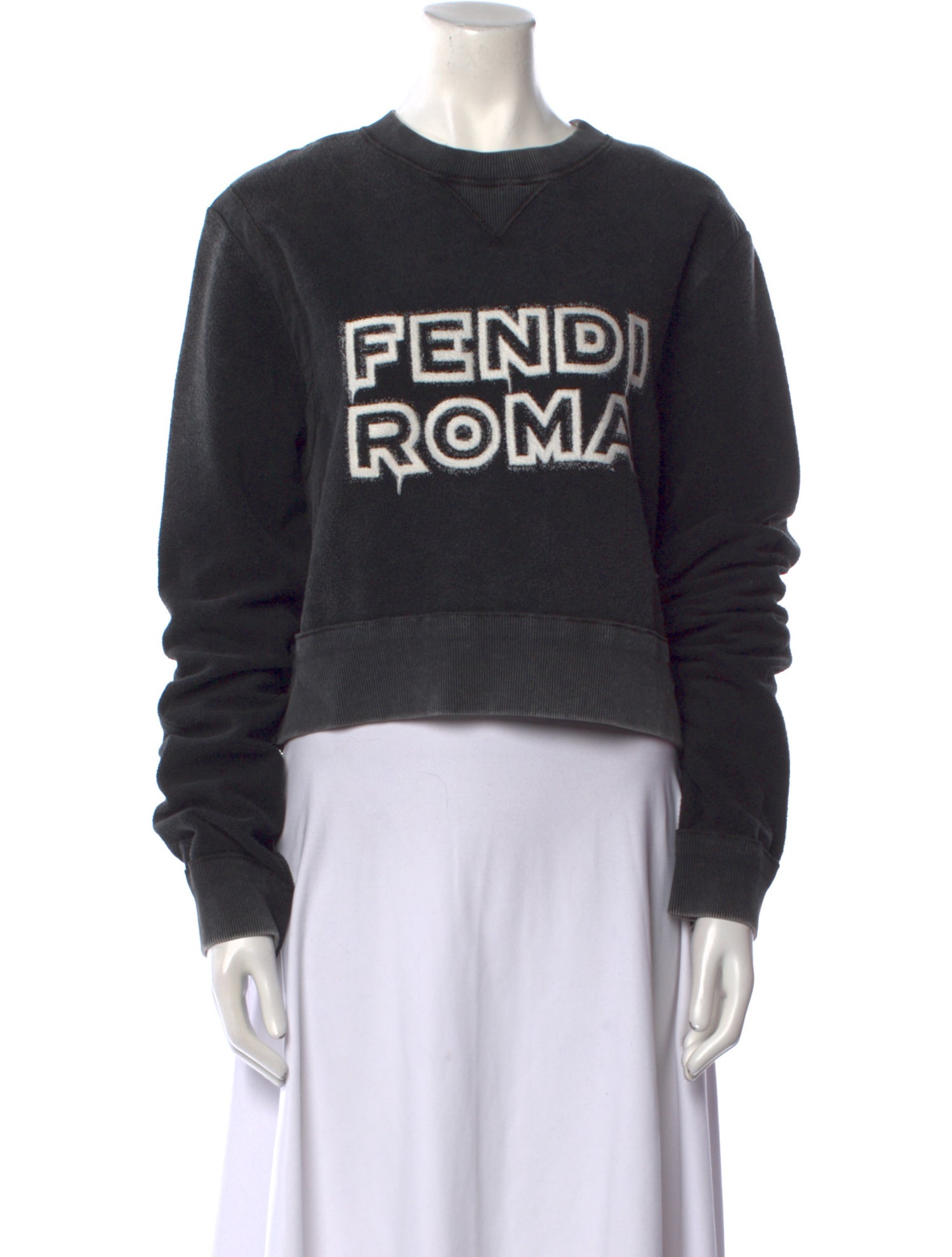 Fendi by Marc Jacobs Graphic Print Crew Neck Sweatshirt