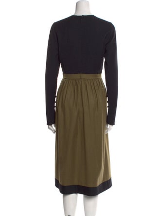 Fendi Fleece Midi Length Dress