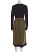 Fendi Fleece Midi Length Dress