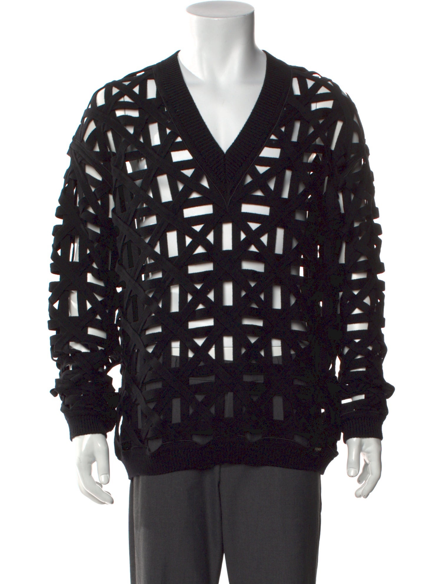 Fendi Wool Patterned Pullover