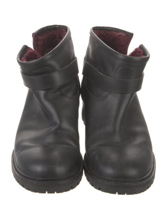 Fendi Leather Moto Boots