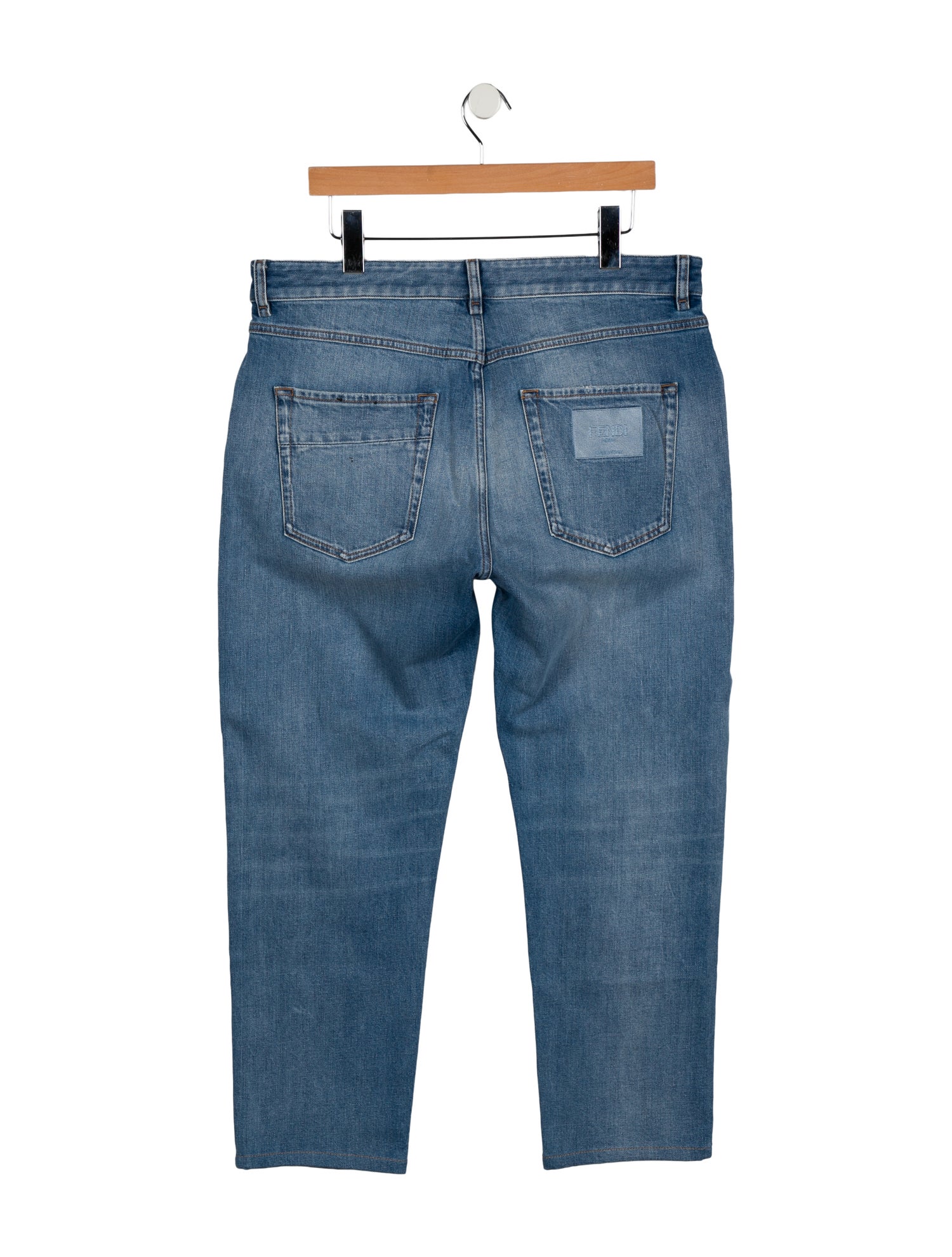 Fendi Monsters Motif Skinny Jeans