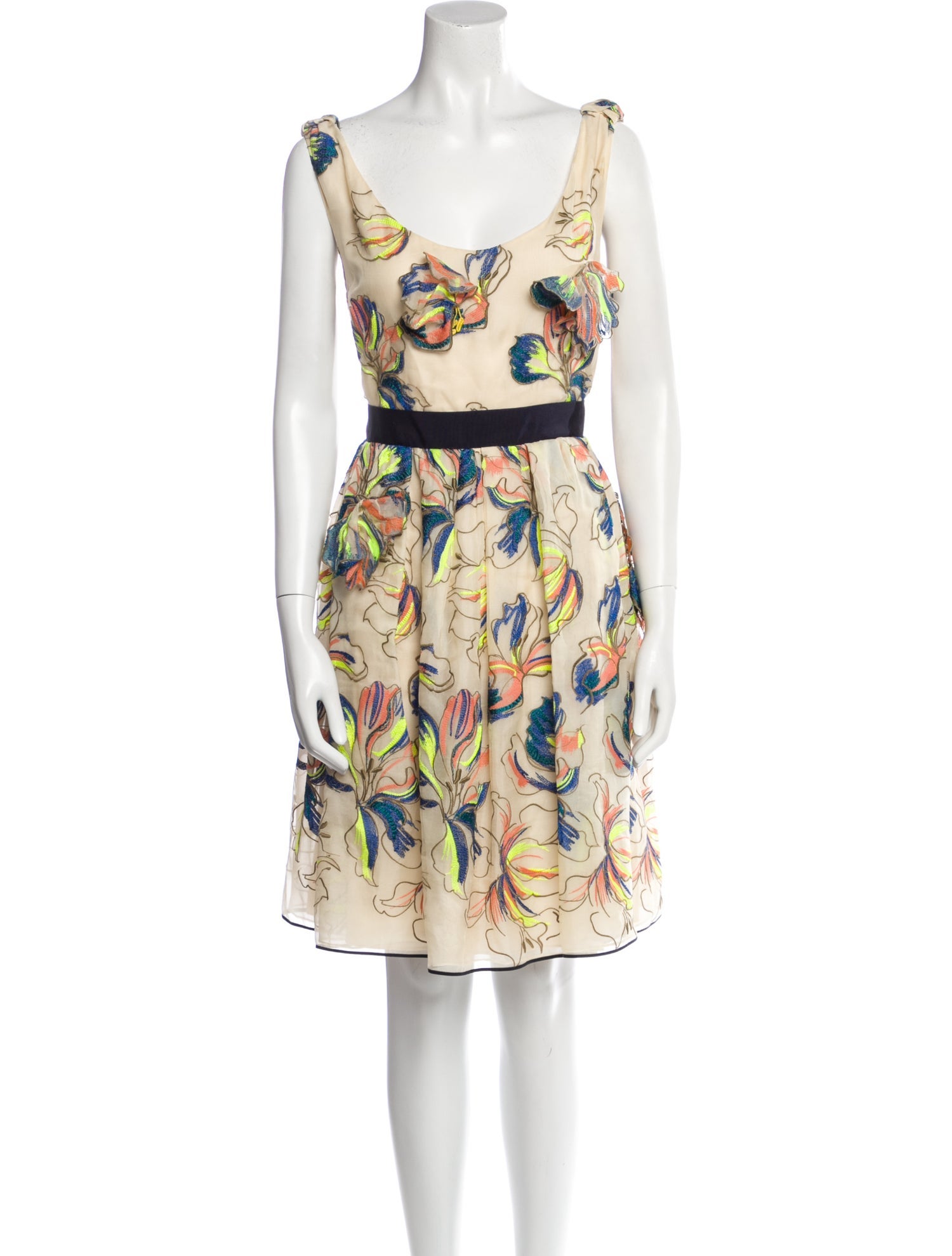 Fendi Silk Knee-Length Dress