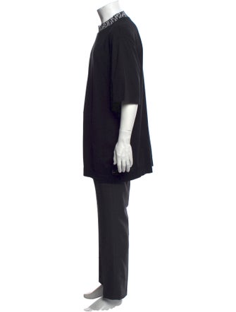 Fendi Zucca FF Logo Graphic Print Henley