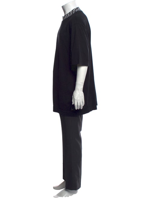 Fendi Zucca FF Logo Graphic Print Henley