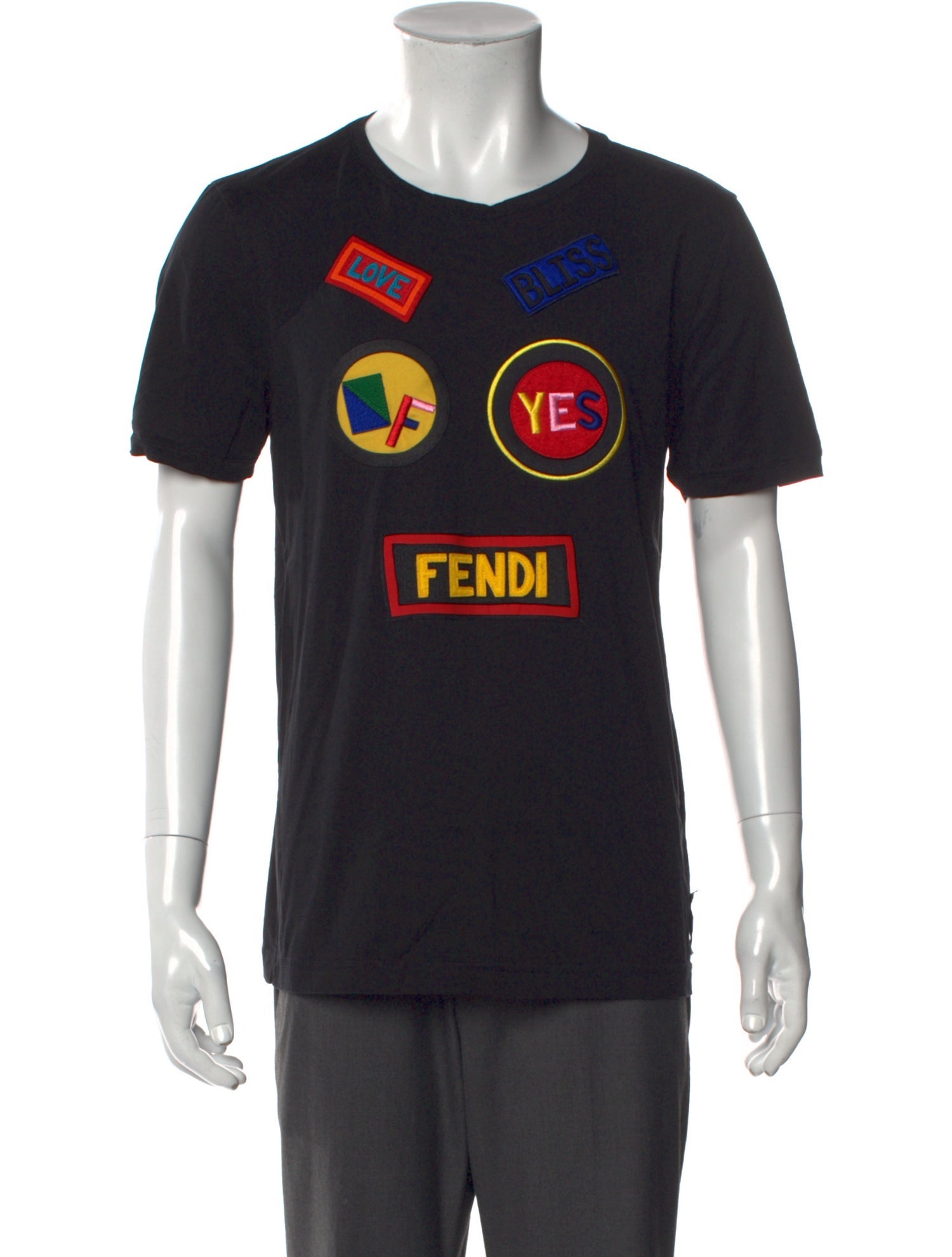 Fendi Graphic Print Crew Neck T-Shirt