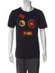 Fendi Graphic Print Crew Neck T-Shirt