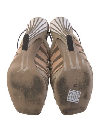 Fendi Printed Mesh Accents Slides