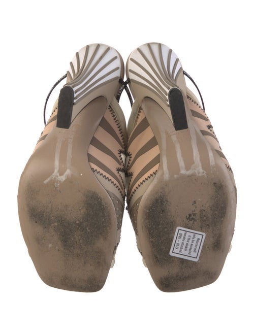 Fendi Printed Mesh Accents Slides