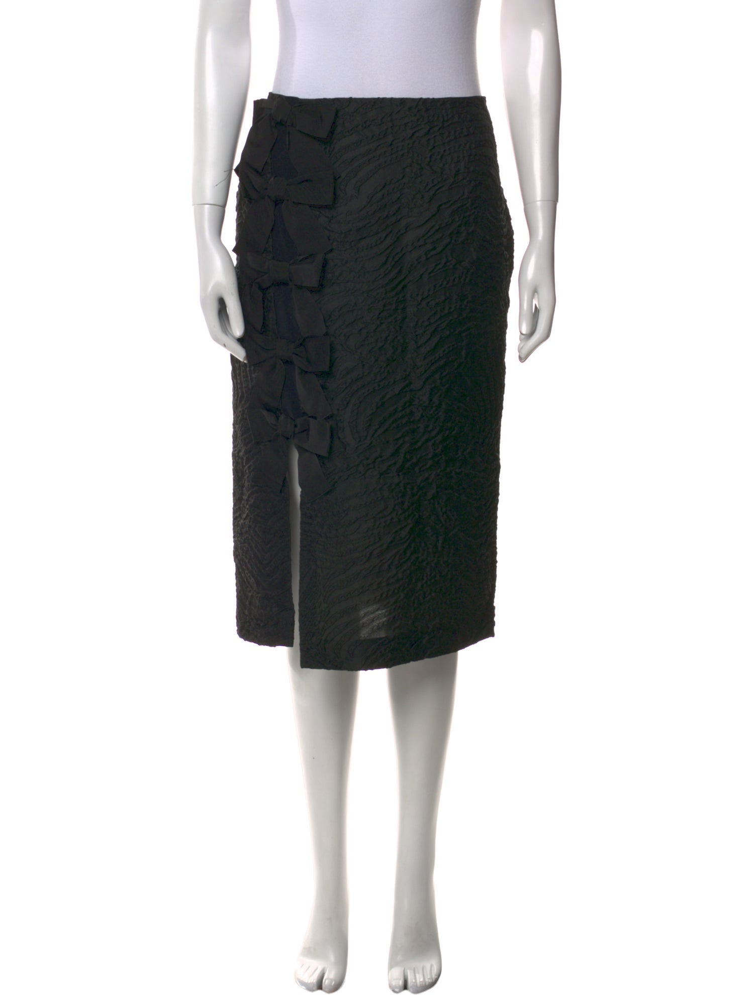 Fendi Bow Accents Knee-Length Skirt