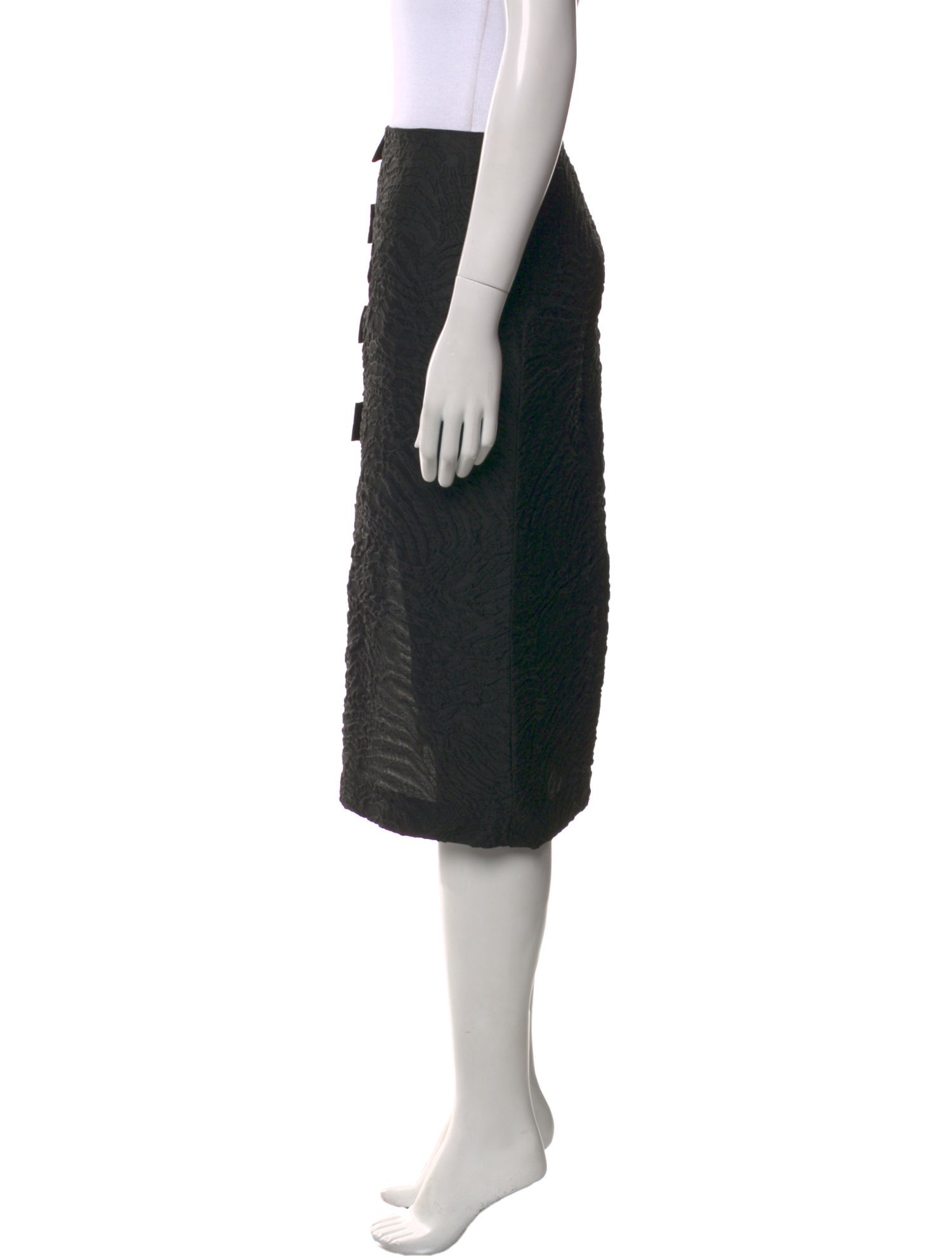 Fendi Bow Accents Knee-Length Skirt