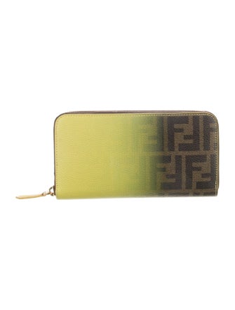 Fendi 2014 Zucca FF Logo Continental Wallet