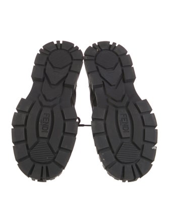 Fendi Zucca FF Logo Leather Boots